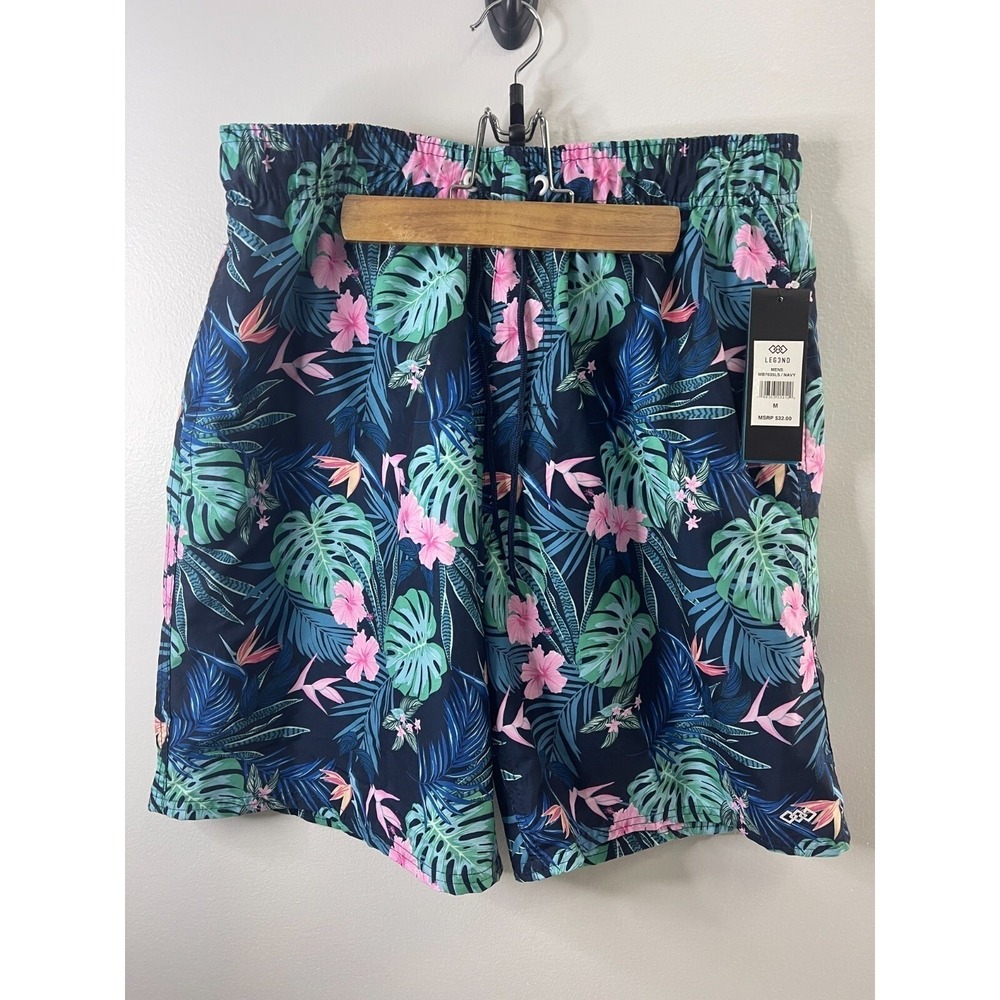 Leg3nd Mens Swim Shotrs Floral Size M‎